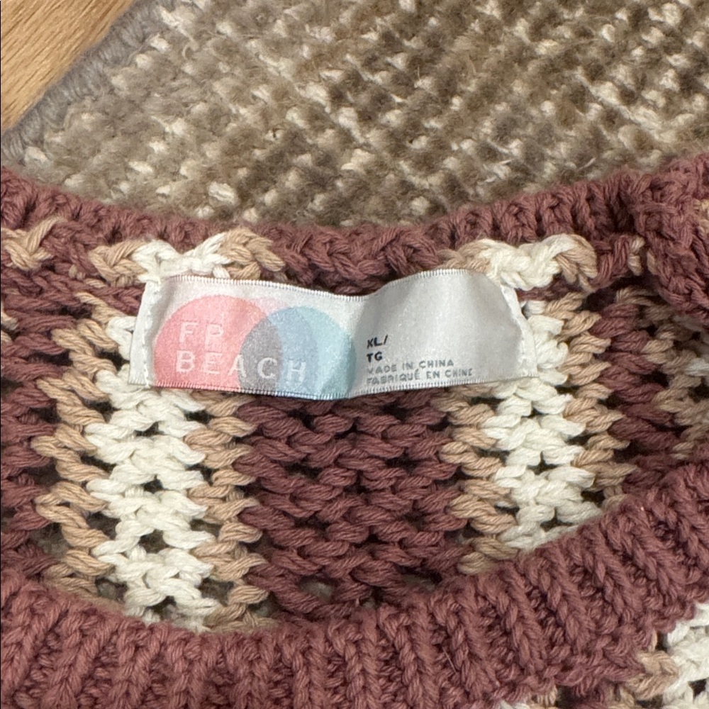 Free People Dayton Open Knit Sweater - XL - Picture 2 of 3
